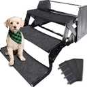 RVMATE RV Step Rugs 23 Inch RV Step Covers with Snap Fasteners Quickly to Release and Fit, 3 Packs