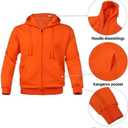Men's Tracksuit Sets Outfit Activewear Full Zip Fleece Hoodie Jacket Cargo Sweatpant 2 Piece Casual Sweatsuit