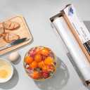 Plastic Food Wrap- 800 SQ. FT. BPA-Free, Includes Optional Slide Cutter, Extra Cling And No Mess, Clear
