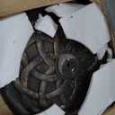 Helios&Hestia 26 lb Heavy Duty Round Plastic Built-in Cement Outdoor Umbrella Base, Concrete Weighted Stand for Patio Market Table Umbrella, Bronze