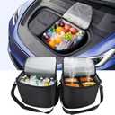 AYAMAYA Frunk Cooler Organizer for Tesla Model Y 2020-2025 | Portable Insulated & Leak Proof Front Trunk Storage Bags Coolers with Lid and Strap for Model Y Accessories, Set of 2