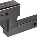 84122 Towever Hitch Extender 2 Inch Receiver with 4" Drop/Rise, 9" Hitch Extension Riser with Solid Tube (GTW/TW 5000/500 LBS)