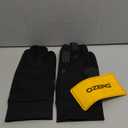 OZERO Winter Touchscreen Gloves for Men: Warm Running Gloves Windproof Water Resistant - Lightweight Thermal Glove for Hiking Cycling Driving (Large, All Black)