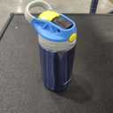 Contigo Autospout Water Bottle with Straw 13 oz Blue Poppy/Glacier