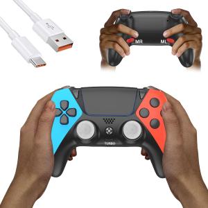 ProGamerX Upgrade for PS5 Controller,Wireless Gamepad with Back Paddles, Turbo, Vibration, No Drift