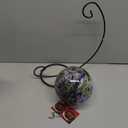 Dale Tiffany AC23211-D6 Rainbow Tree of Life Hand Blown Art Glass Ornament Witch Globe Gazing Ball, Hope, 6" Diameter with Stand