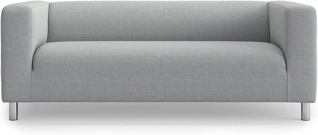 TLYESD Klippan Loveseat Slipcover Replacement for IKEA Klippan Sofa Cover, Klippan Loveseat Cover, Klippan Couch Cover Only(Light Grey)