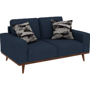 Emerald Home Heath Navy Loveseat, H-19.90"/W-38.40"/D-66"