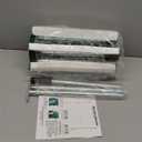 FUCIHOMA Rolling Lawn Aerator Tool, 57 Inch Back-Saving Handle, Heavy Duty Galvanized Steel Spike Aerator for Grass Roots, 1.4" Depth Manual Push Soil Loosener, Silver