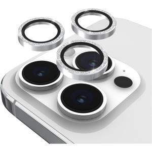 Case-Mate Camera Lens Protector w/Twinkle Rings for iPhone 15 Pro Max/iPhone 15 Pro - Double Tempered Glass - Durable, Anti-Scratch - Ultra HD View w/Night Shoot, Bling, Case Friendly, Easy Install