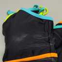 popvil Women's High Waisted Bikini Sets Neon Two Piece 2026 Swimsuit Sporty Adjustable Straps Bathing Suit (X-Large, Black1)