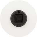 La Crosse Clock 404-3630B 12 inch Ivory Sierra Wood Quartz Analog Wall Clock