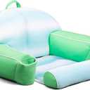 Big Joe Lazy Lounger No Inflation Needed Pool Float with Footrest and Headrest, Quick Draining Fabric