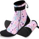 XUKER Neoprene Water Socks for Kids Toddlers 3mm Sand Proof Beach Volleyball Socks Diving Boots for Outdoor Water Sports L