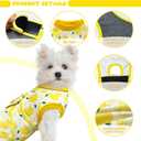 Dog Surgery Recovery Suit, Abdominal Surgical Suit for Male Female Dog Post Spay Neuter, Breathable Pet Onesie E-Collar & Cone Alternative, Surgery Shirt to Prevent Licking, Yellow, X-Large