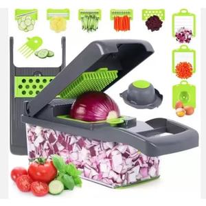 AHA Lifestyles16-in-1 Vegetable Chopper Slicer, Veggie Chopper, Food Chopper, Vegetable Cutter & Spiralizer - Kitchen Gadget Makes Slicing and Prepping Quick and Easy Meal Prep Tool