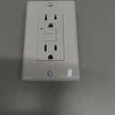 Faith 15A GFCI Outlet, Non-Tamper-Resistant GFI Duplex Receptacle with LED Indicator, Self-Test Ground Fault Circuit Interrupter with Wall Plate, ETL Listed, White (Pack of 1)