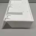 Architectural Mailboxes Windsor Wall-Mounted Mailbox for Outside, Rust-Proof Plastic Small Mail Box, White