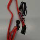 Vizpet LED Dog Collar, Light Up Dog Collar Adjustable USB Rechargeable Super Bright Safety Light Glowing Collars for Dogs(Large,Red) 