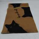 Jakayla Funny Black Cat Door Mat Cute Welcome Mat Hope You Like Cats Doormat Funny Welcome Mats for Front Door Outside Entrance Cat Decor