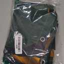 MESHELLY Green Gold Shower Curtain 60Wx72H Tropical Monstera Palm Leaves Jungle Banana Leaf Botanical Plant Aesthetic Modern Bathroom Curtain Nature Simple Bathroom Decor with 12 Hooks Fabric