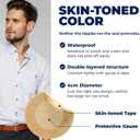 Mens Nipple Tape 180 120 60Pcs Sticky Clear Pads Invisible Chest Cover Support for Running, Sports, and Everyday Use (Beige)