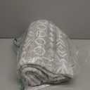 Lahome Boho Grey and White 4x6 Rug, Ultra-Thin Soft Living Room Area Rug Non Slip, Moroccan Rustic Nursery Rug Tribal Print Indoor Floor Carpet Rubber Backed for Office Bedroom Playroom