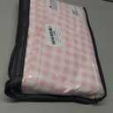 Nayoroom Gingham Duvet Cover Twin Size Pink White Plaid Checkered Comforter Cover 2 Pcs Soft Breathable Washed Microfiber Grid Farmhouse Bedding Set with Pillow Shams
