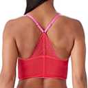 Gossard Women's Superboost Lace Deep V Bralet, Red (Rose Red), 34C (Red)