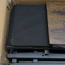 YATINEY Corner Bookshelf, 7 Tier L-Shaped Bookcase with 3 Drawers, Storage Corner Shelf, Freestanding Tall Display Shelf, Industrial Style, for Living Room, Home Office, Rustic Brown and Black SJ10BR