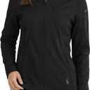 Spyder Womens Softshell Jacket - Wind and Water Resistant Grid Fleece Lined Hooded Womens Jacket For Outdoor Hiking (Large, Black)