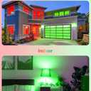 EDISHINE Christmas Decorations PAR38 Red & Green LED Flood Light Bulbs Outdoor, Dimmable LED Light Bulb, 18W(120W Equivalent), Outdoor Weatherproof Light Bulb for Christmas, E26 Base, 4 Pack