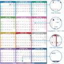 Yearly Wall Calendar 2026 - Large Yearly Calendar 2026 Vetical, Jan 2026 - Dec 2026, 33.7" x 45.1" (Open), 2026 Calendar, Large Wall Calendar 2026, Full Year Paper Calendar with Notes, Thicker Paper, Multi2