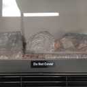 Electric Fireplace Stove Heater - Freestanding Fireplace Heater for Indoor Use with Realistic 3D Flame, Adjustable Thermostat & Remote, Quiet, Timer for Living Room and Bedroom (Classic Black)