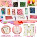 ASTARON 52 Pcs Self Adhesive Letter Patches Chenille Letters Stickers, A-Z Embroidered Applique Patches Alphabet Cloth Patch for Clothes, Bags, Hat, Phone Case, DIY Accessories (White)