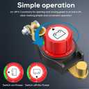 Top Post Battery Disconnect Switch 12v,Battery Kill Switch Negative On/Off 12-48V Top Post Battery Switch Heavy-Duty Battery Disconnect Switch for Cars, Vehicles, RVs, and Boats