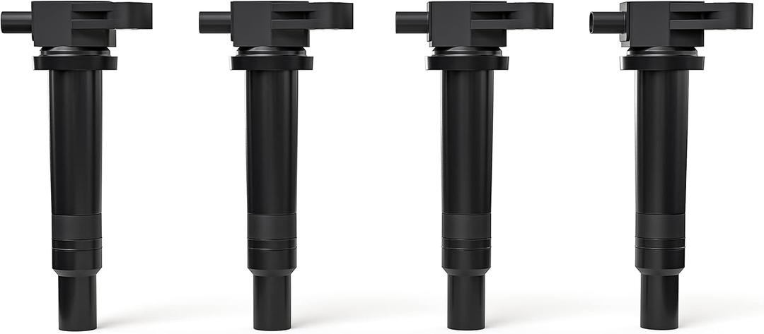 Ignition Coil Pack Set of 4 - Replaces 27301-26640 - Compatible with Hyundai Accent, Kia Rio, Rio5-2006-2011 Models