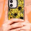 Bouvardia for iPhone 17 Case, Compatible with Magsafe, Cute Girly Design for Women, Shockproof & Aesthetic, Floral Theme - Sunflowers