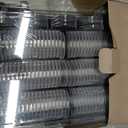 Coin Collector Case with 141 pcs Capsules with Foam Gaskets & 220 Dollar Bill Sleeve-Coin Collection Supplies Storage Organizer Box for Secure Coin and Paper Money Display(Black case+Black Gasket)