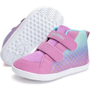 WateLves Toddler Wide Barefoot Shoes Boys Girls Little Kid High Top Minimalist Sneakers | Zero-Drop Healthy Sole | Natural to Grow (Fish Scale)