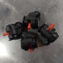 2" Inch Stem Leveling Casters Wheel with Ratchet Handle, 1/2 Inch and M12 Stem Size, Height Adjustable Heavy Duty Casters Set of 4 Total Load 2200 Lbs, Workbench Retractable Caster, T60, Black