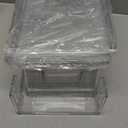 2 Pack Stackable Storage Drawers,Plastic Organizers Bins, Drawers Storage with Handles and Movable Dividers for Organization and Storage in Fridge,Dressers, Pantry, Kitchen Cabinets, Under Sink