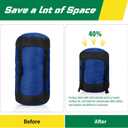 5 Pcs Compression Sacks for Backpacking 5L/10L/15L/20L/35L Camping Sleeping Bag Stuff Sack Water Resistant Sleeping Bag Storage Sack for Space Saving Hiking Gear