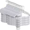 Clear Plastic Hangers 23 Pack - Crystal Cut Hangers for Clothes - Nonslip Coat and Shirt Hangers - Heavy Duty HangersInvisible Dress Hangers for Suits