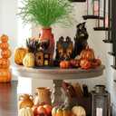 5 Pcs Halloween Picks and Sprays Green Artificial Curly Willow Branches 27.4Inch Floral Twig Stems Sticks Vase Fillers Green Halloween Ornament for Centerpieces Party Holiday Christmas Decorations