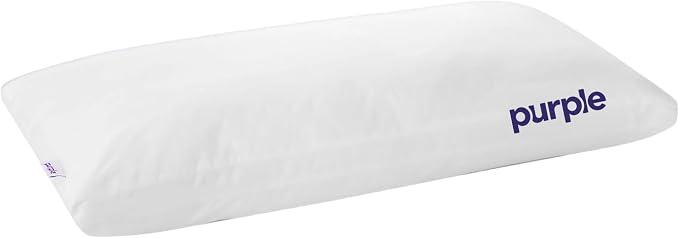 Purple Cloud Pillow, Standard Size, Plush Down-Alternative Neck Pillow
Side, Back, Stomach Sleepers, Soft Moldable Feel, Hypoallergenic Gel Fiber Fill That Won't Clump or Flatten