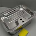 PETNF Dog Water Fountain for Large Dogs, 11L/3Gallon Stainless Steel Large Dog Fountain Water Bowl, Automatic Pet Water Bowl Dispenser with 2 Filters Indoor, Quiet and Safe Pump, Easy to Clean