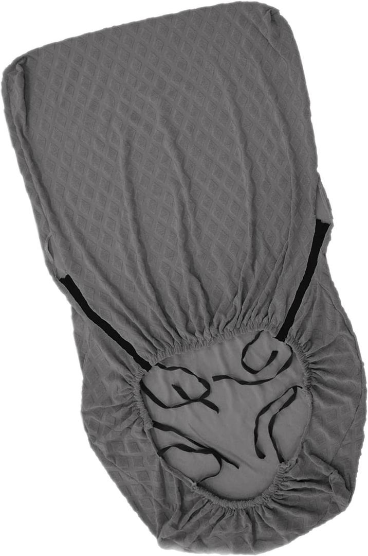 Wood Arm Chair Cover Elastic Chair Cover Waterproof Comfortable Feel Simple Design Made of Polyester Spandex Jacquard Fabric Easily Install, Grey, Stretch