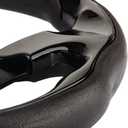 D Shape Style Golf Cart Steering Wheel Universal Design for Club Car Ds and Precedent EZGO RXV & TXT, Yamaha Golf Cart Steering Wheel (Black-56F)