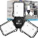 GT-Lite 3000 Lumen LED Garage Light, 300Watt Equivalent, Adjustable 3 Panel Bulb,150 Watt Equivalent, 5000K Daylight, E26